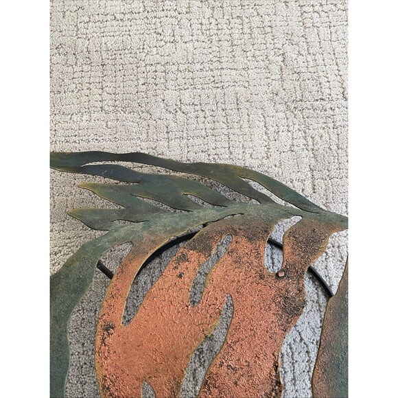 Large Metal Fish Sculpture From Cabo. With Candle Holder. Hanging - Picture 8 of 16